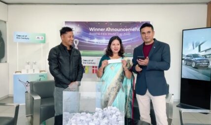 हुन्डाई नेपालद्वारा टेस्ट ड्राइभका विजेताहरूको विदाई र रोड टु फिफा वर्ल्ड कप २०२२ फाइनलका विजेता घोषणा