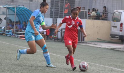 भारतलाई तीन गोलले हराउँदै नेपाल महिला यु–२० च्याम्पियनपको फाइनलमा