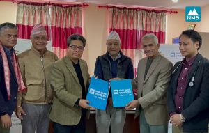 एनएमबि बैंकले काठमाडौं इन्स्टिच्युट अफ चाइल्ड हेल्थमा वार्ड निर्माण गर्नका लागि २५ लाख सहयोग