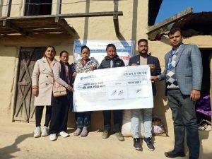 रिलायवल नेपाल लाइफद्वारा १४ लाख रुपैंया मृत्यु दाबी भुक्तानी