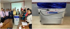 नेपाल रेडक्रस सोसाइटी कास्कीलाई लुम्बिनी विकास बैंकको तर्फबाट प्रयोगशाला उपकरण हस्तान्तरण